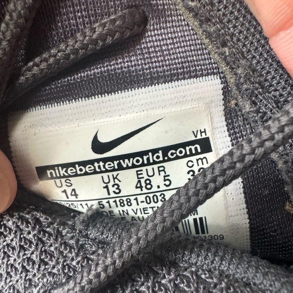 Nike Men’s 14 Roshe Run One Cyber Grey Anthracite Wolf Volt Neon Air Max 95 1 - Picture 9 of 9